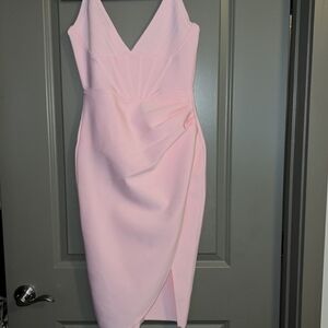 Valentines Babypink Bandage Dress